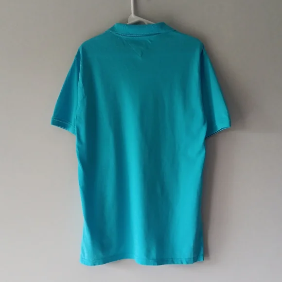 New Tommy Hilfiger Boy's Polo Shirt Short-Sleeve Buttons Blue Extra Large XL 20 - Picture 8 of 10